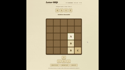Letter Shift Screenshot
